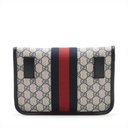 Gucci GG Supreme Waist Bag Navy Blue 674081