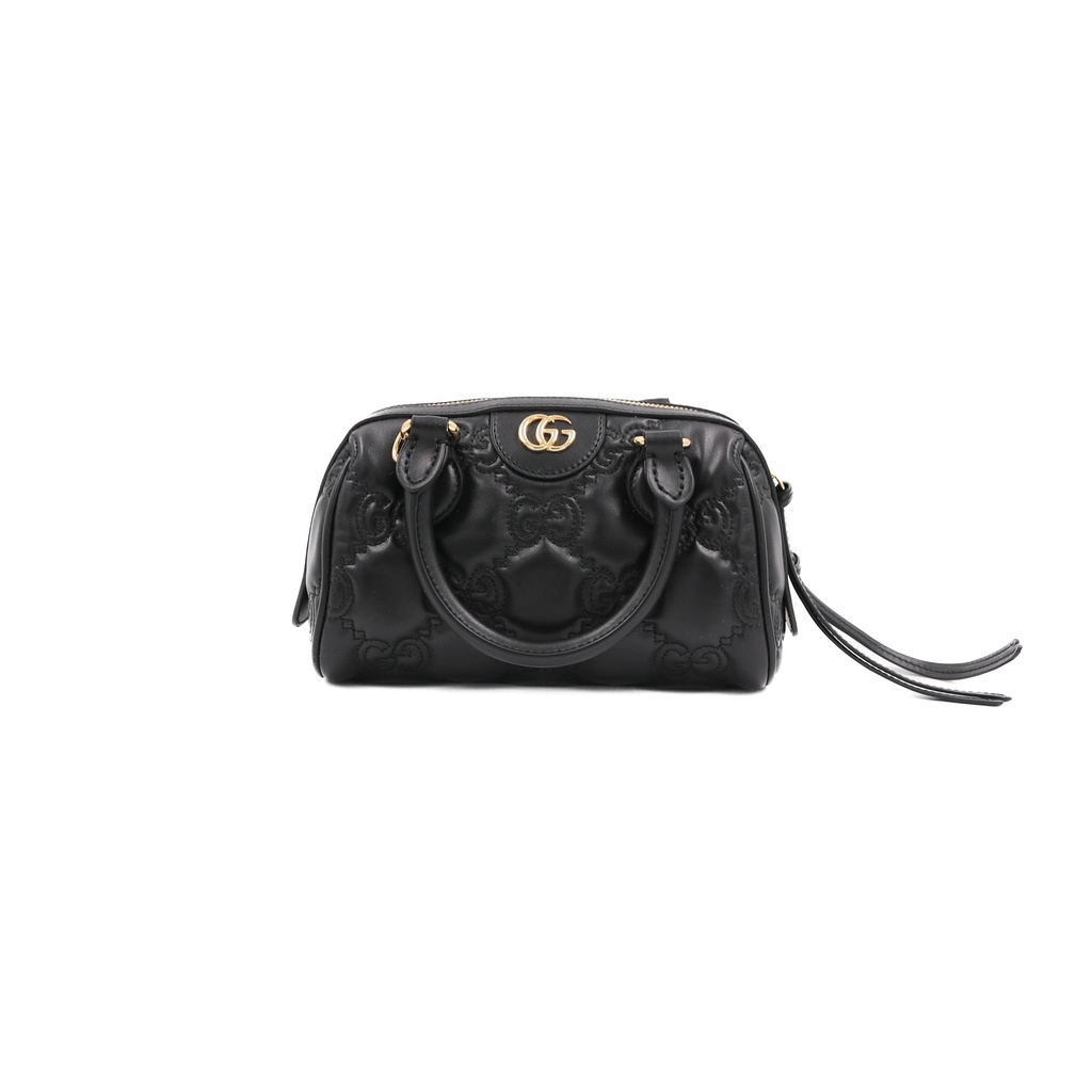 Gucci GG Matelasse Mini Bag In Black Leather 702251