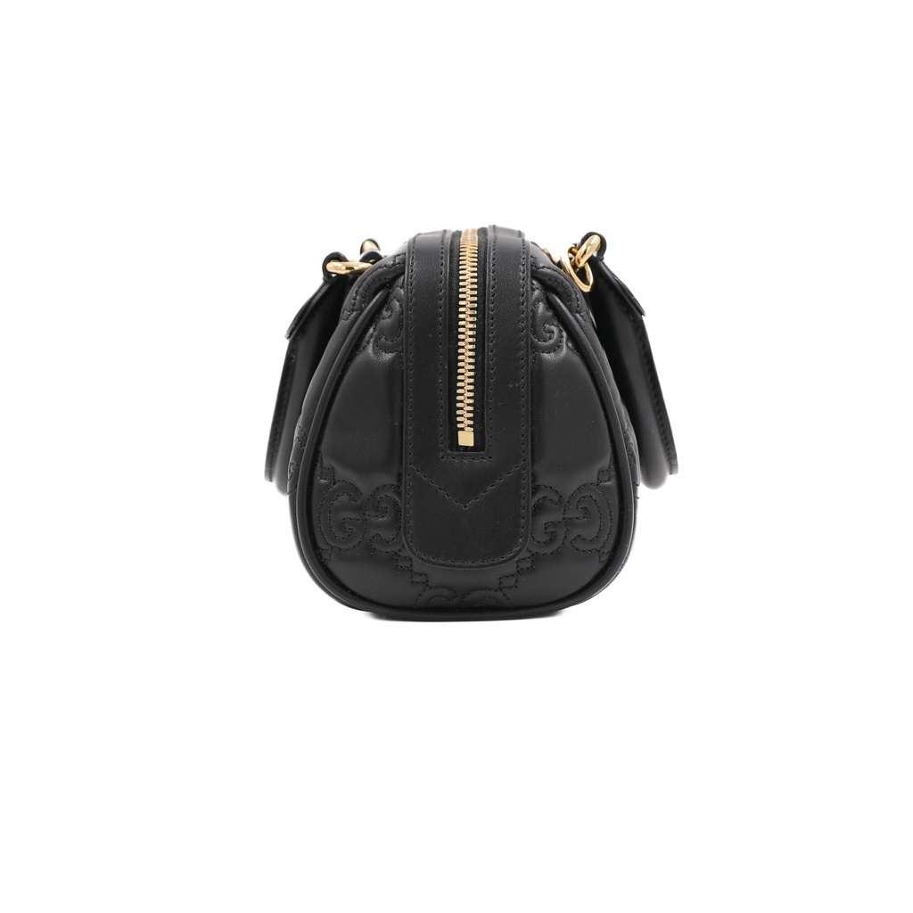 Gucci GG Matelasse Mini Bag In Black Leather 702251
