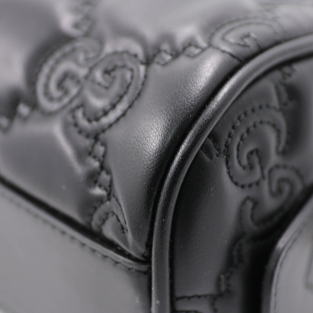Gucci GG Matelasse Mini Bag In Black Leather 702251