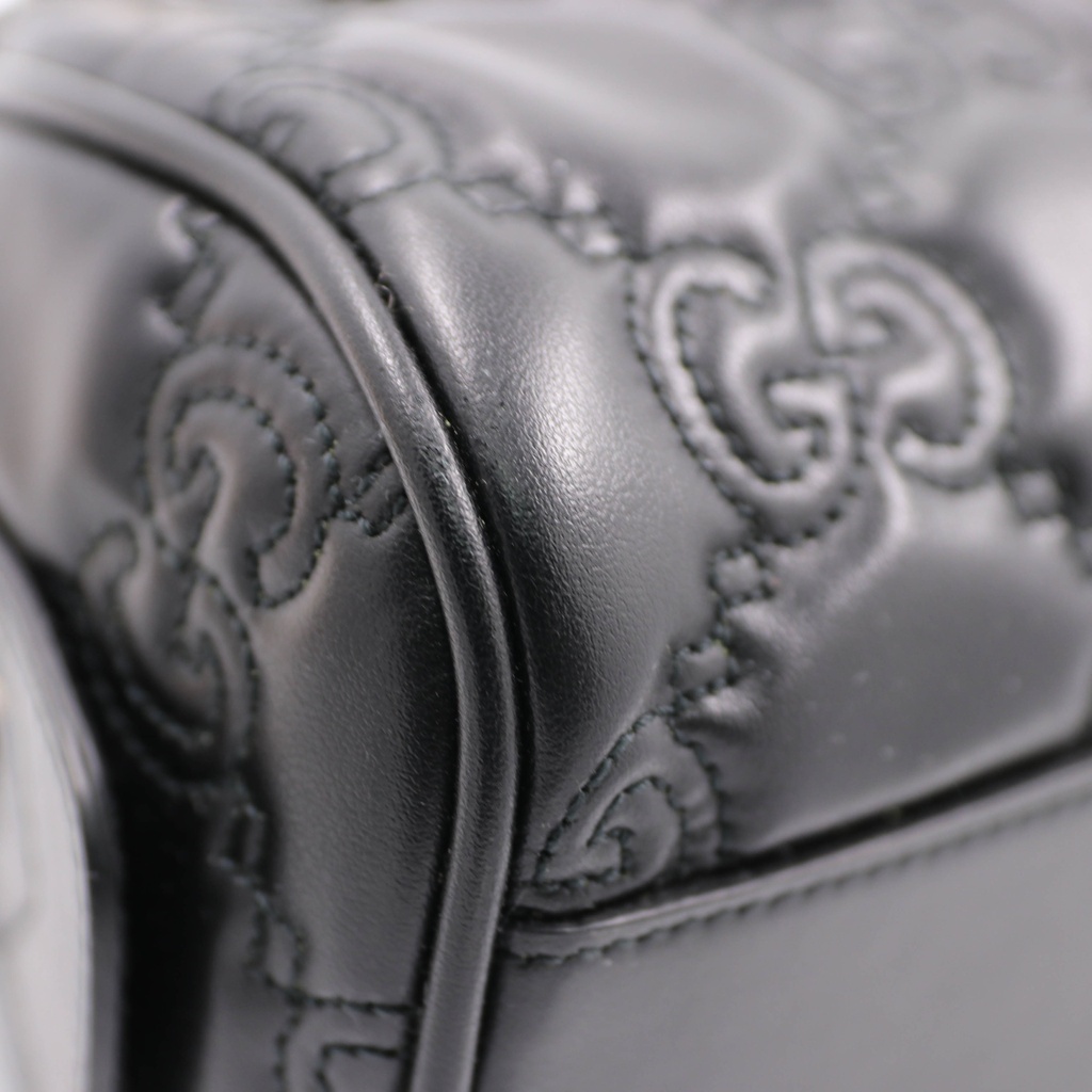Gucci GG Matelasse Mini Bag In Black Leather 702251