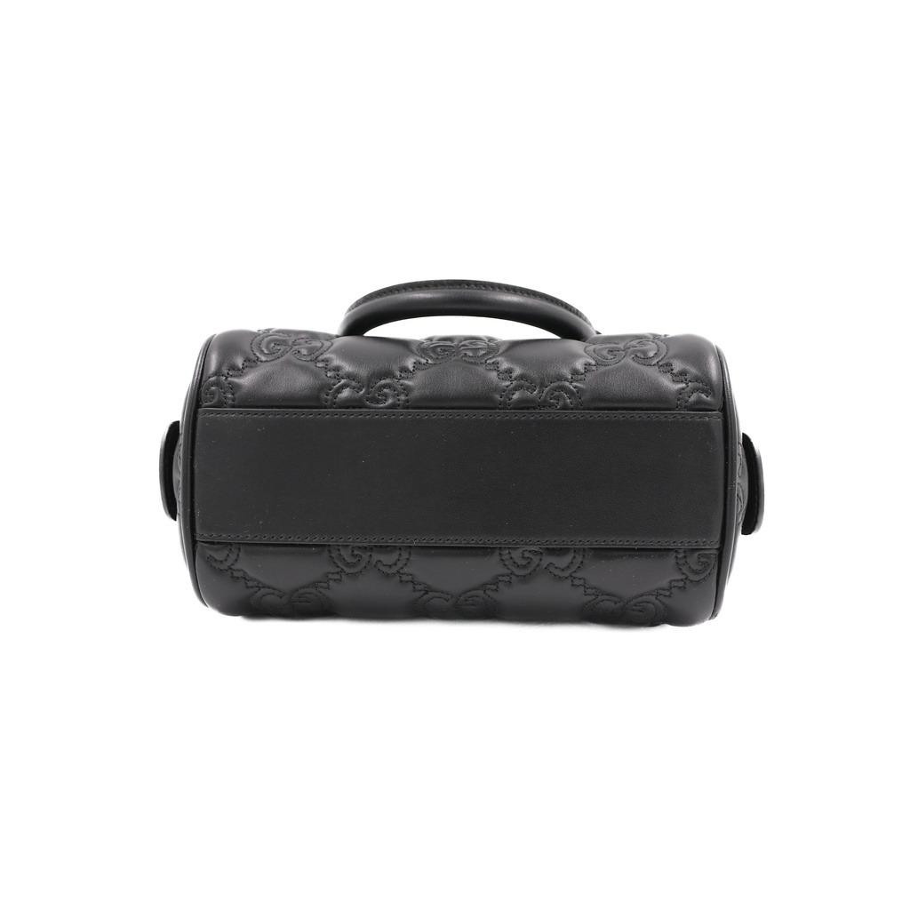 Gucci GG Matelasse Mini Bag In Black Leather 702251