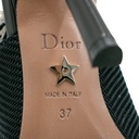 Christian Dior J'Adior Slingback Pump Black Technical Fabric In Size 37