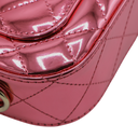Chanel Mirror Calfskin Metallic Lambskin Hollywood Boulevard Mini Flap Pink