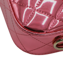 Chanel Mirror Calfskin Metallic Lambskin Hollywood Boulevard Mini Flap Pink