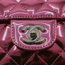 Chanel Mirror Calfskin Metallic Lambskin Hollywood Boulevard Mini Flap Pink
