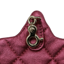 Chanel Mirror Calfskin Metallic Lambskin Hollywood Boulevard Mini Flap Pink