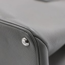 Prada Saffiano Cuir Small Double Bag Ardesia Black
