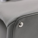 Prada Saffiano Cuir Small Double Bag Ardesia Black