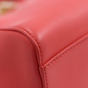Fendi Nappa Stacked Bar Mini Peekaboo Iconic Satchel Lampone