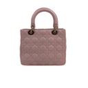 Christian Dior Lambskin Cannage Medium Lady Dior Lotus