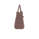 Christian Dior Lambskin Cannage Medium Lady Dior Lotus