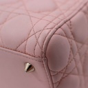 Christian Dior Lambskin Cannage Medium Lady Dior Lotus