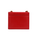 Balenciaga Vivid Red Reptile Embossed Patent Leather Bag