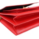 Balenciaga Vivid Red Reptile Embossed Patent Leather Bag
