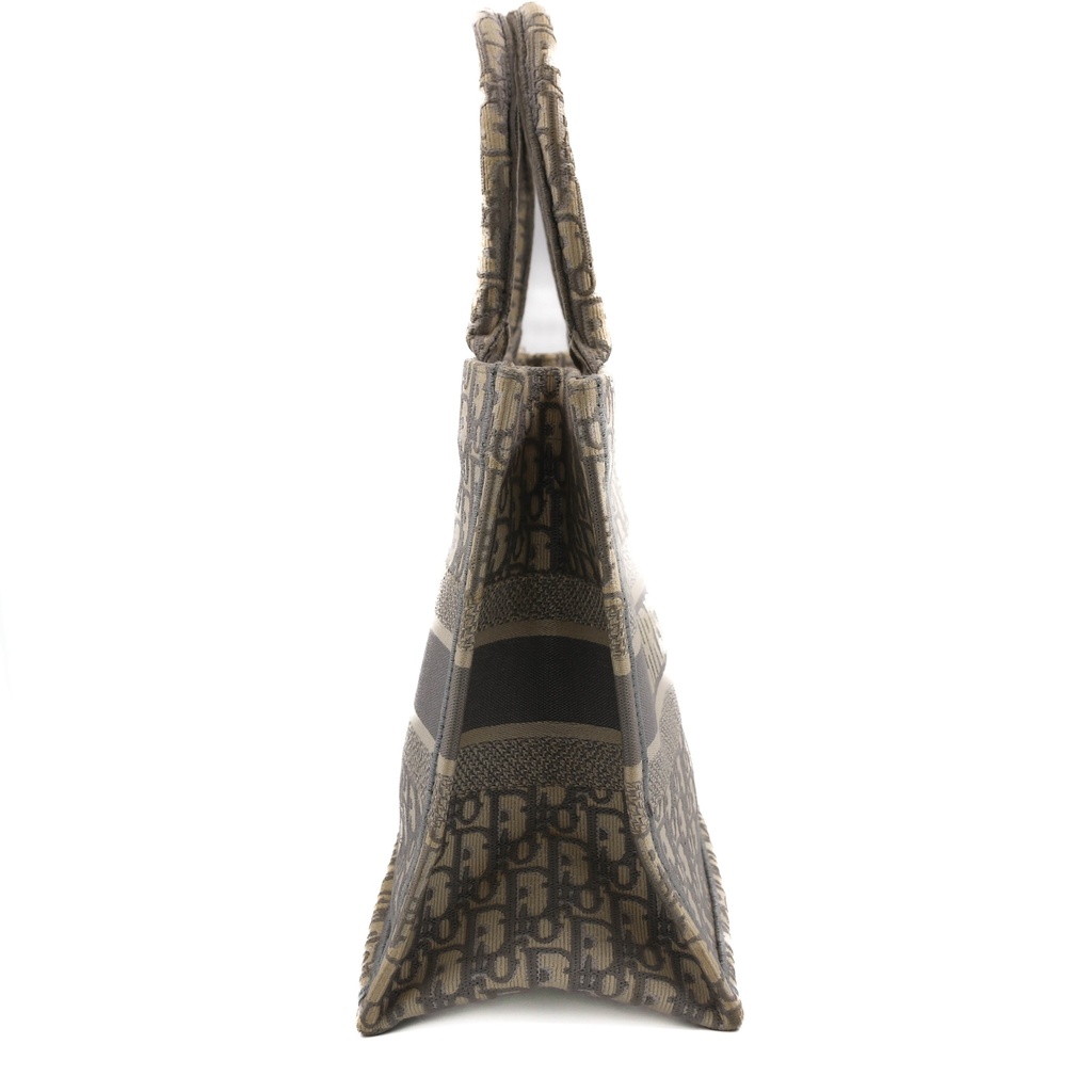 Christian Dior Oblique Medium Book Tote Grey