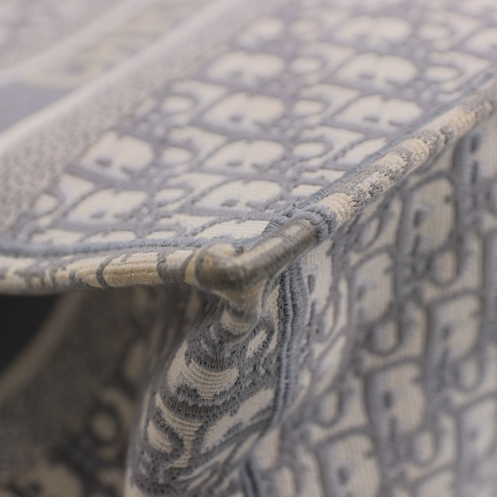 Christian Dior Oblique Medium Book Tote Grey