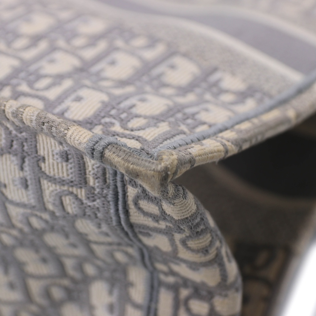 Christian Dior Oblique Medium Book Tote Grey