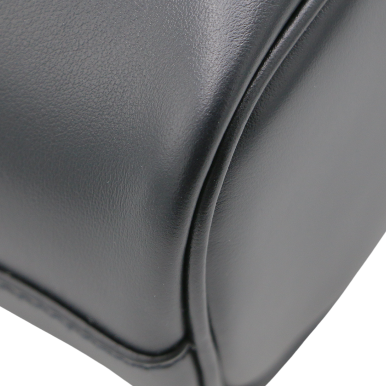 Prada Soft Leather Small Tote Bag Black 1BG507
