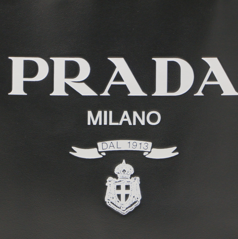 Prada Soft Leather Small Tote Bag Black 1BG507