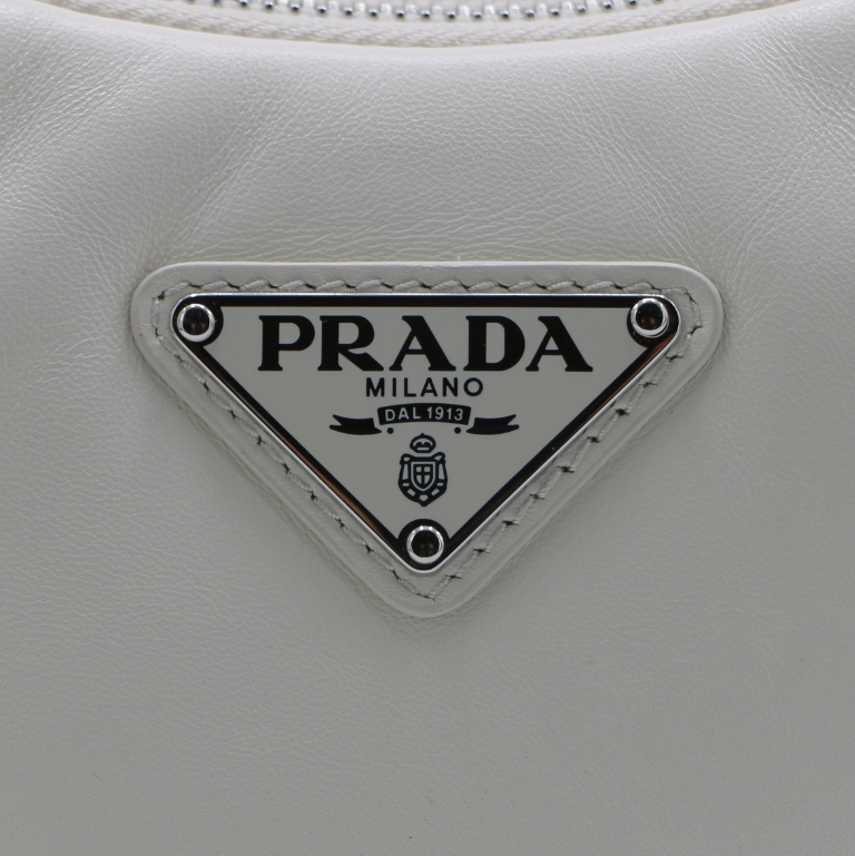 Prada  Re-Nylon Saffiano Re-Edition 2005 White Shoulder Bag