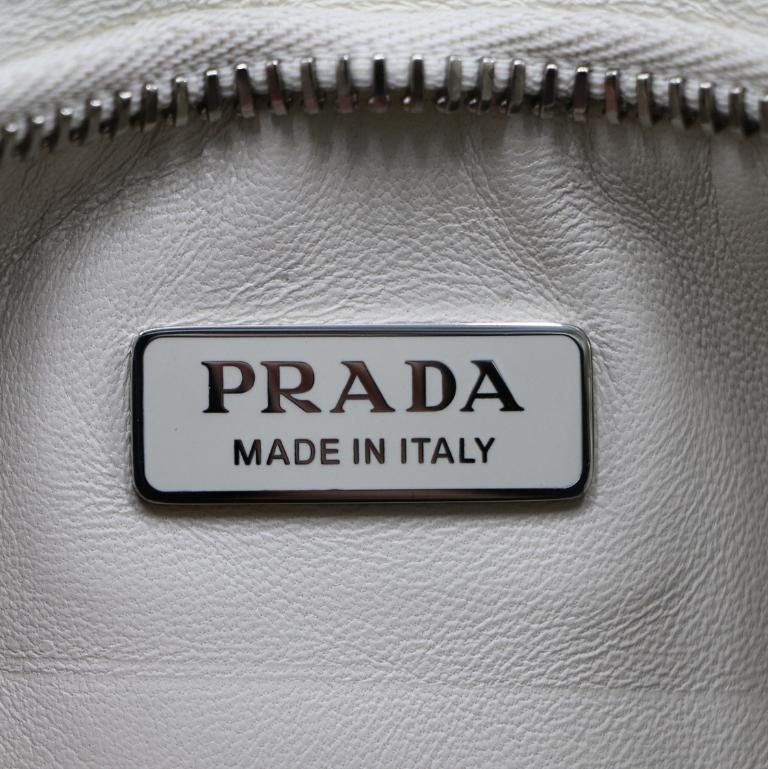 Prada  Re-Nylon Saffiano Re-Edition 2005 White Shoulder Bag