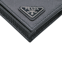 Prada Saffiano Leather Card Holder Black