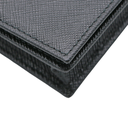 Prada Saffiano Leather Card Holder Black