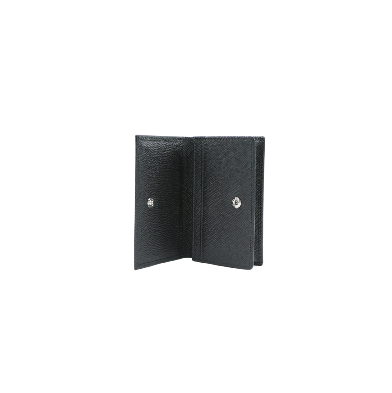Prada Saffiano Leather Card Holder Black