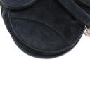 Christian Dior Velvet Saddle Mini Black Bag