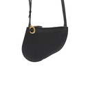 Christian Dior Saddle Triple Zip Black Bag