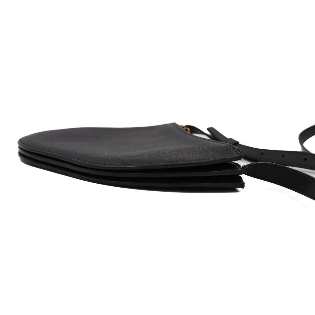 Christian Dior Saddle Triple Zip Black Bag