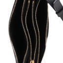Christian Dior Saddle Triple Zip Black Bag