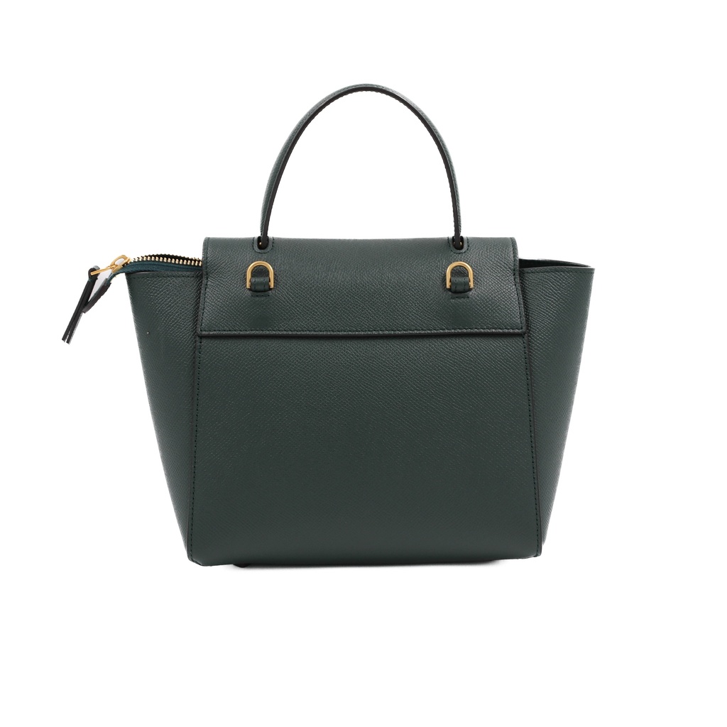 Celine Grained Calfskin Small Belt Bag Green