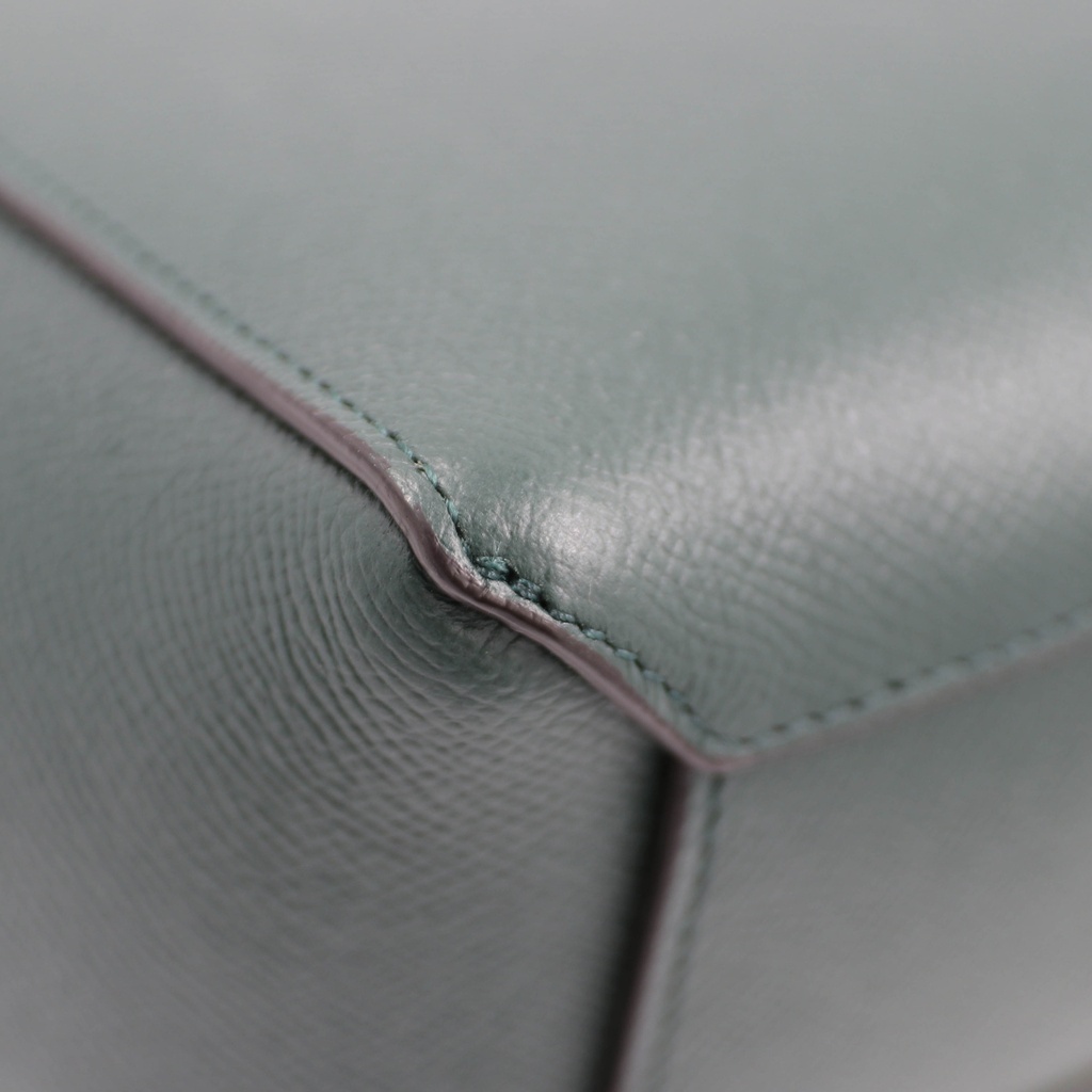 Celine Grained Calfskin Small Belt Bag Green