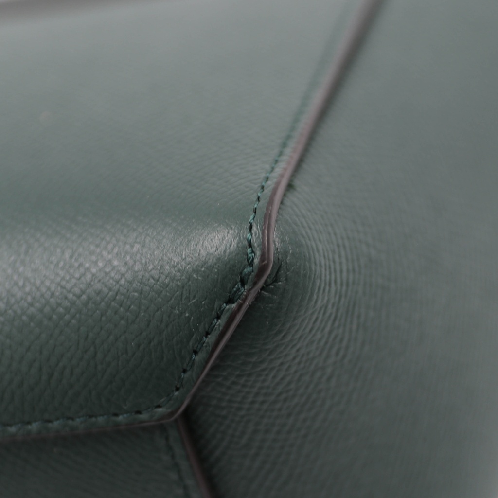 Celine Grained Calfskin Small Belt Bag Green