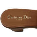Christian Dior Calfskin 30 Montaigne Mid-Heel Sandals In Size 38