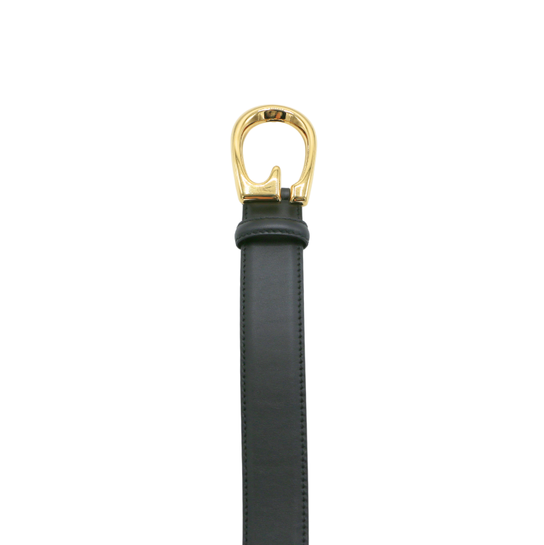 Gucci Thin Belt With G Buckle 655566 In Size 80 32