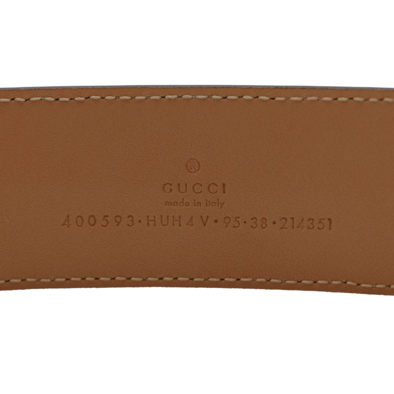 Gucci 2015 Re-Edition Wide Leather Belt  95 38 400593