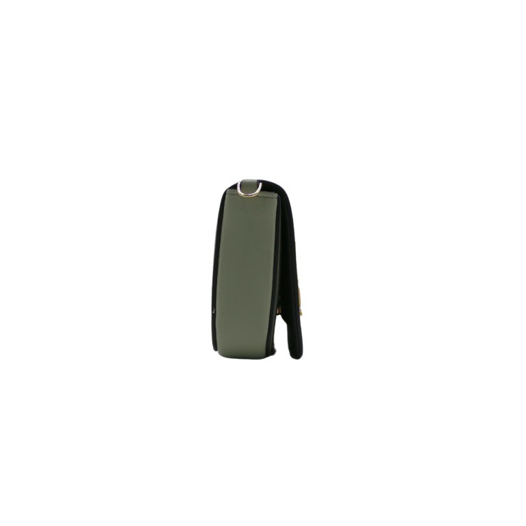 Fendi Fendigraphy Wallet On Chain Leather Green