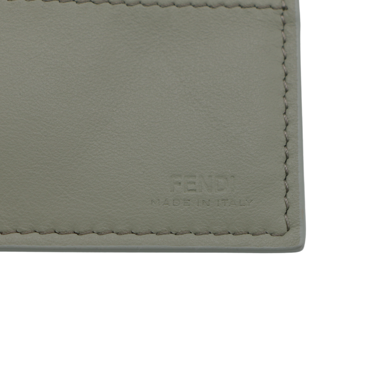 Fendi Fendigraphy Wallet On Chain Leather Green