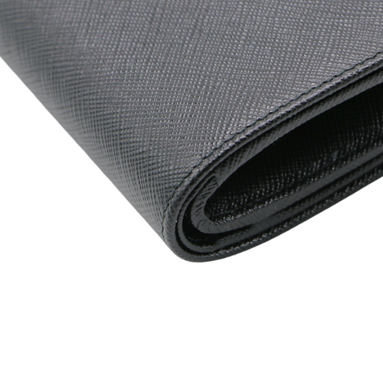 Prada Small Saffiano Leather Black Wallet 1ML018