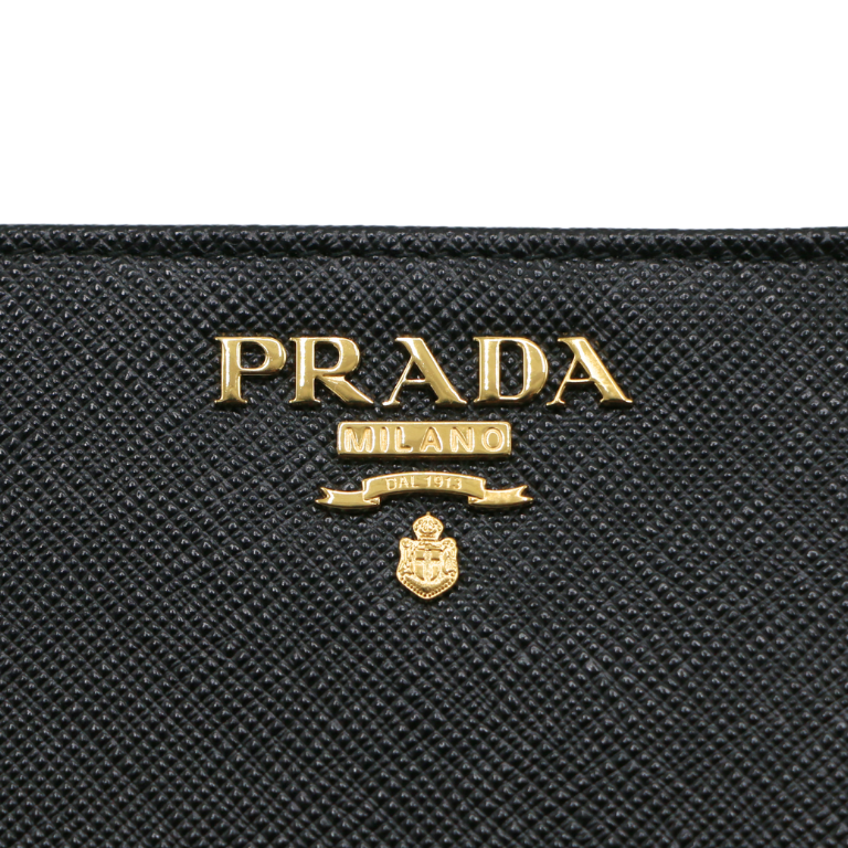 Prada Small Saffiano Leather Black Wallet 1ML018