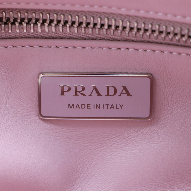 Prada Nappa Antique Leather Multi-Pocket Shoulder Bag in Pink