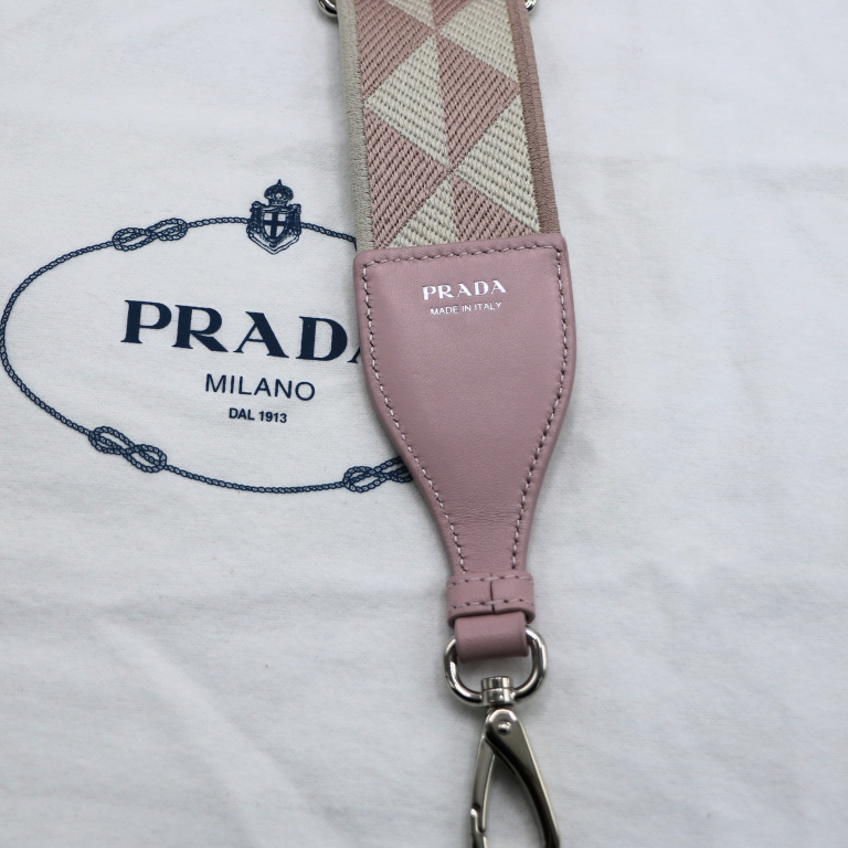 Prada Nappa Antique Leather Multi-Pocket Shoulder Bag in Pink