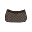 Gucci Ophidia Small Shoulder Bag In Beige And Dark Brown GG Supreme 735132