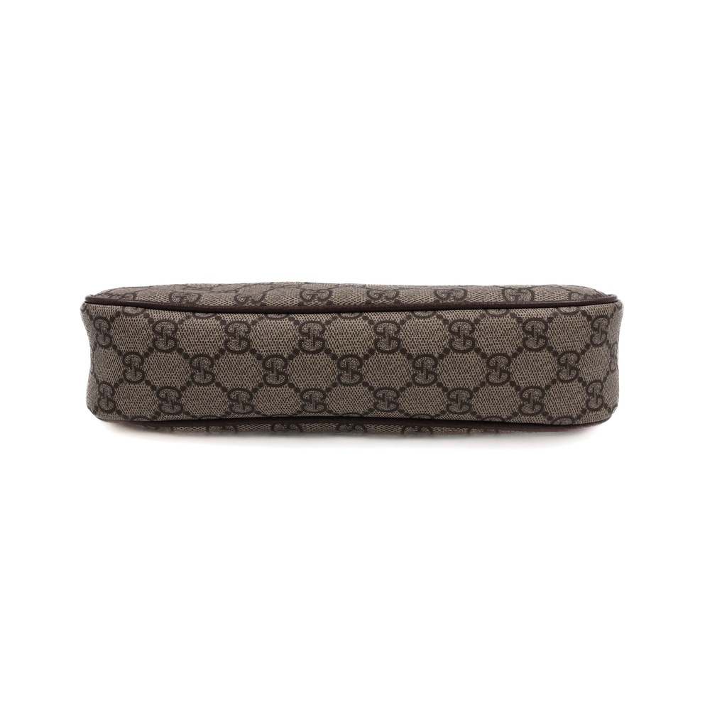 Gucci Ophidia Small Shoulder Bag In Beige And Dark Brown GG Supreme 735132