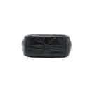 Prada Triangle Quilted Nappa Small Tote Black Leather