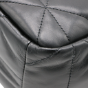 Prada Triangle Quilted Nappa Small Tote Black Leather