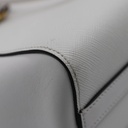 Prada Saffiano Soft Calfskin Small Zippered Tote White